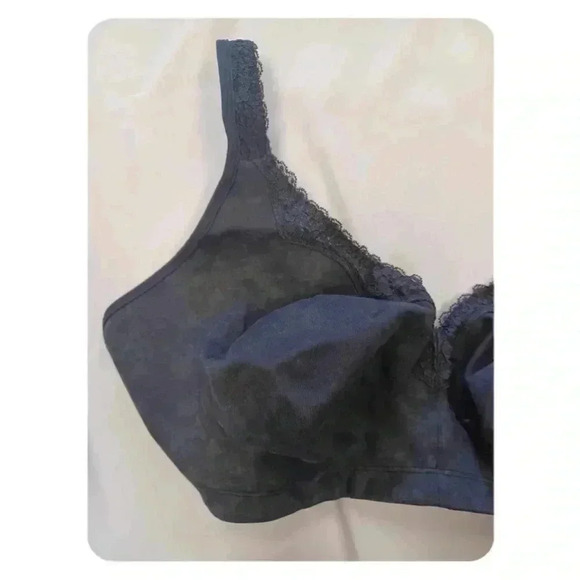 Delimira Wireless Comfort Plus Size Non  Padded Full Cup Cotton Bra Size 48E - Picture 3 of 8